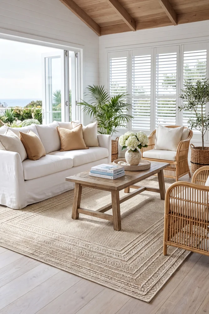 Colorado Lines Beige Outdoor Rug - Image 3