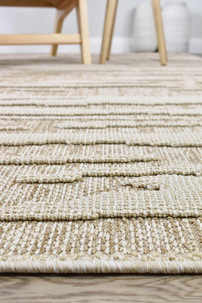 Colorado Waves Beige Outdoor Rug - Image 7