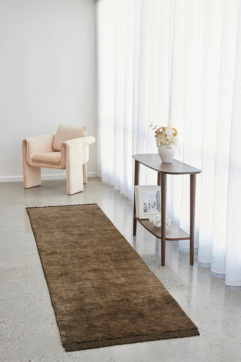Conscious Loom Kinship Bear Brown Runner Rug - Image 2
