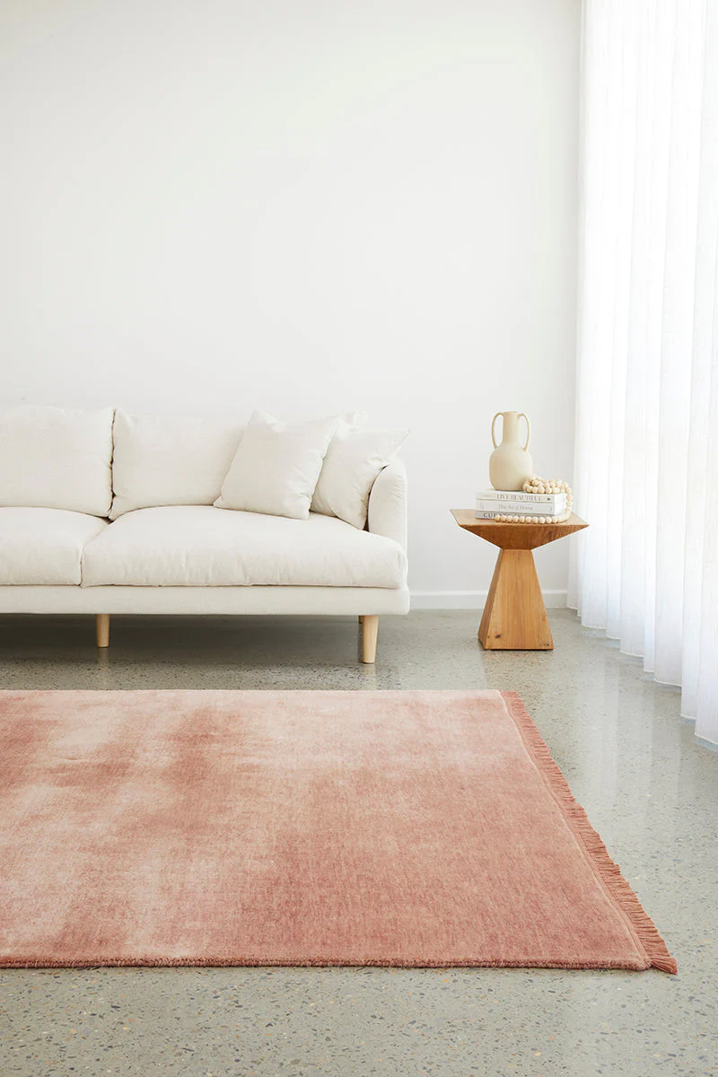 Conscious Loom Kinship Blush Pink Rug - Image 4