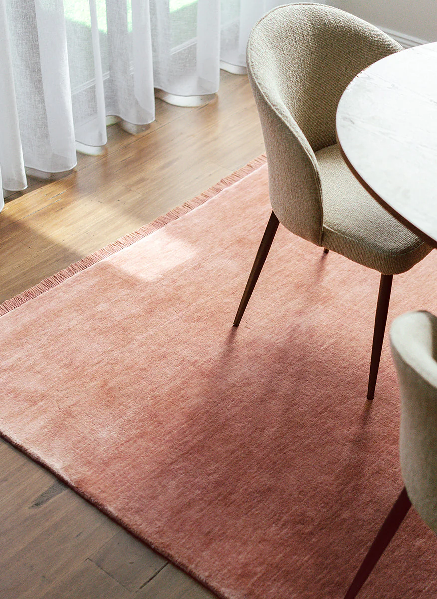 Conscious Loom Kinship Blush Pink Rug - Image 6
