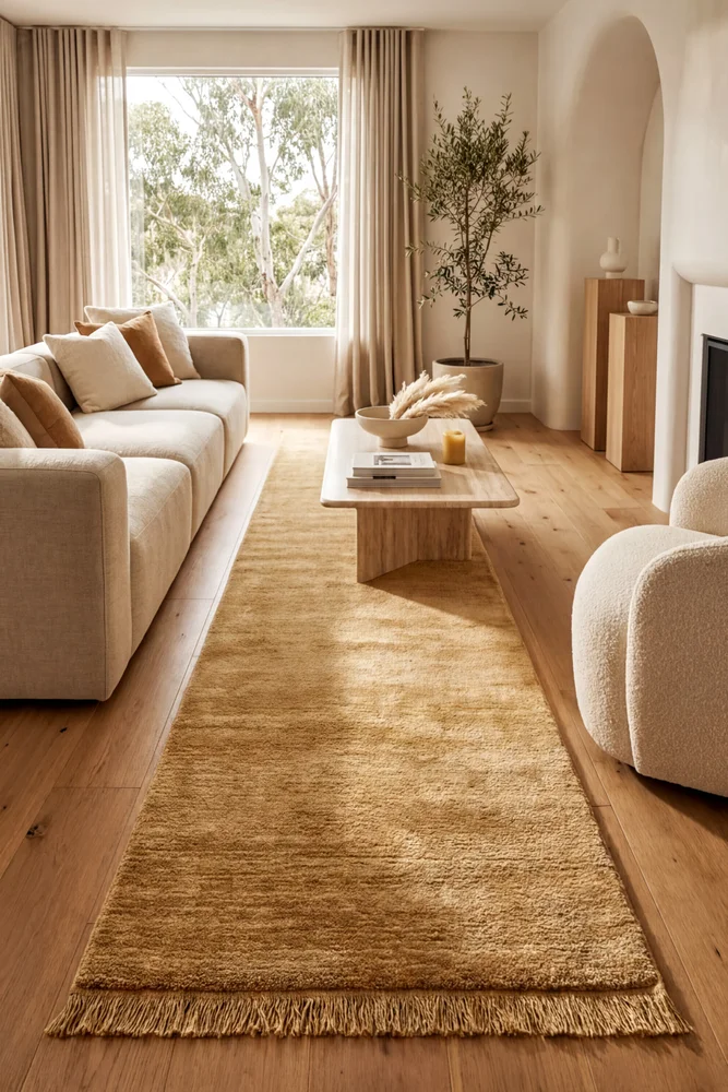Conscious Loom Kinship Honey Runner Rug
