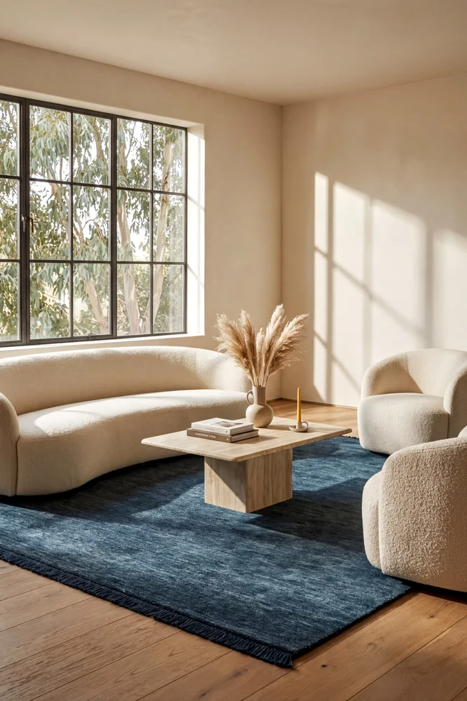 Conscious Loom Kinship Navy Rug - Image 2