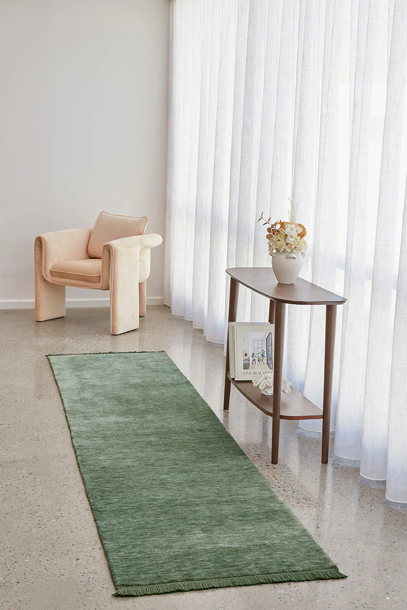 Conscious Loom Kinship Sage Green Runner Rug - Image 2