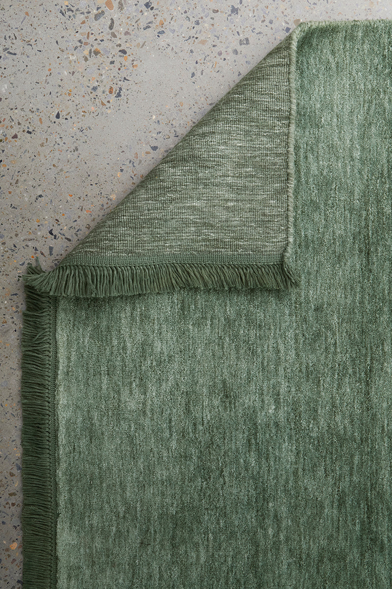 Conscious Loom Kinship Sage Green Runner Rug - Image 7