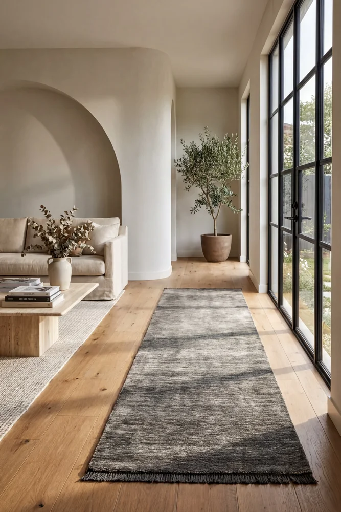Conscious Loom Kinship Seal Grey Runner Rug