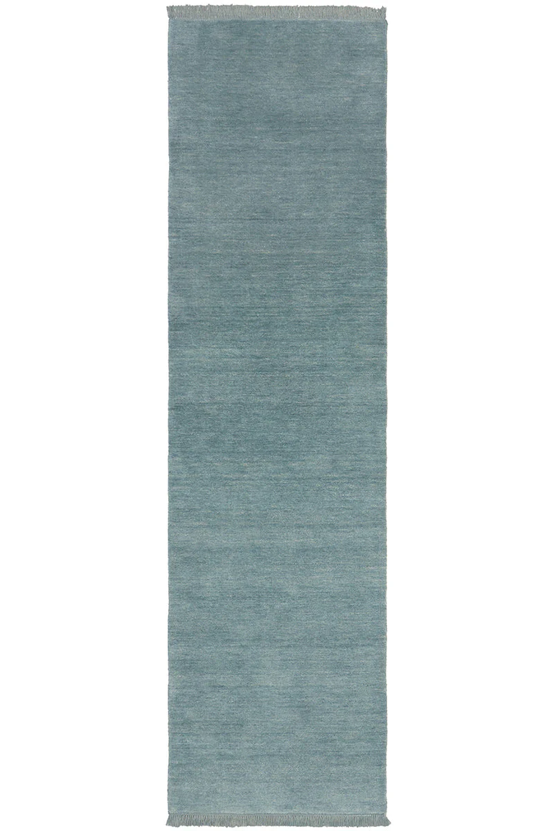 Conscious Loom Kinship Sky Blue Runner Rug - Image 3