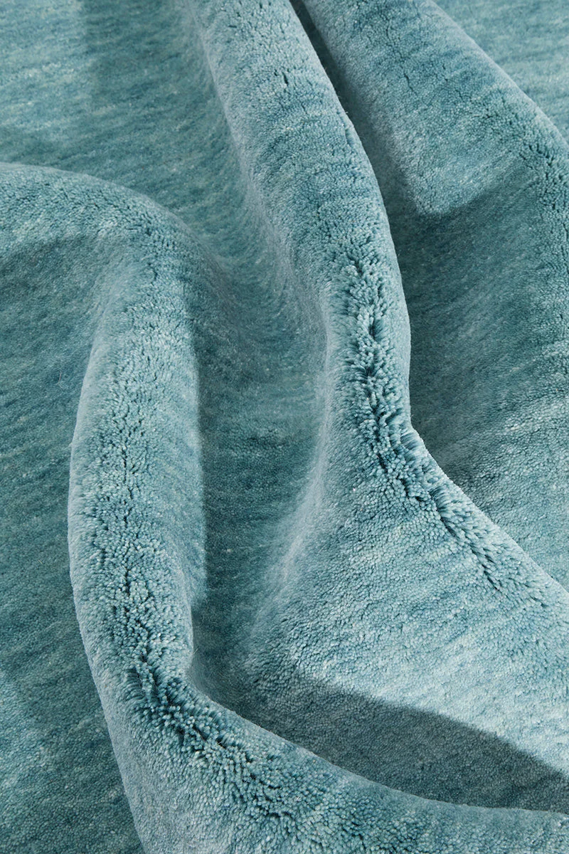 Conscious Loom Kinship Sky Blue Runner Rug - Image 7