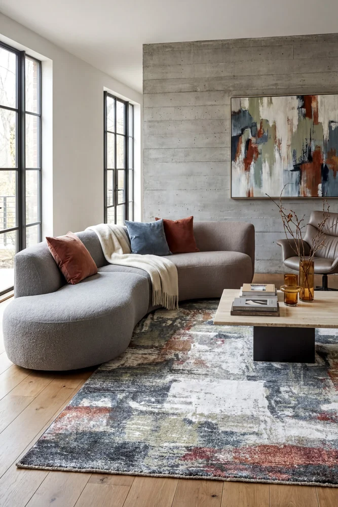 Contemporary Cove Quartz Rug - Image 2
