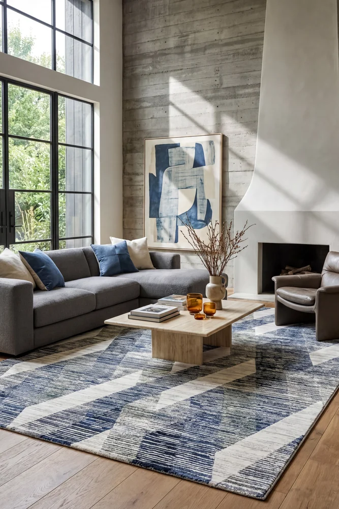 Contemporary Cove Diagonals 6656 Rug - Image 2
