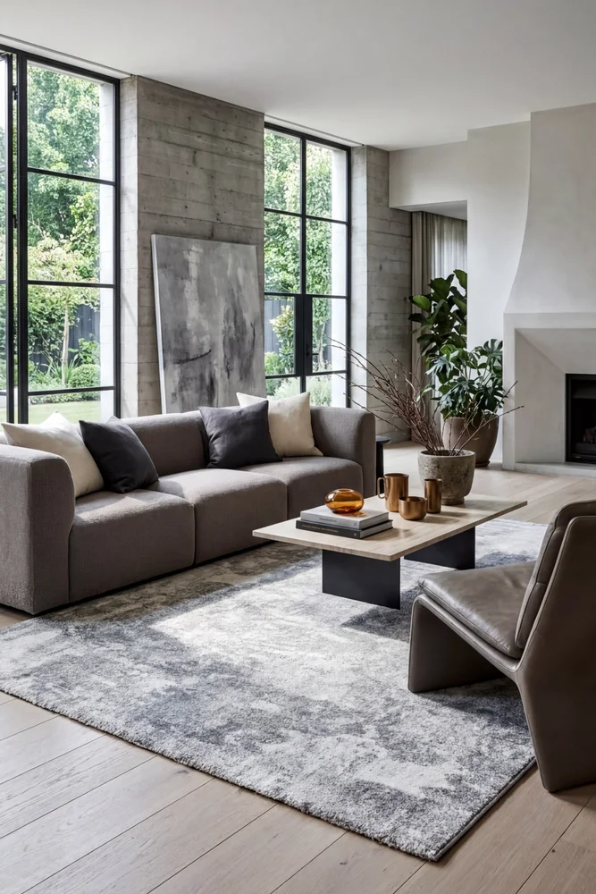 Contemporary Cove Smokey Quartz Rug - Image 2