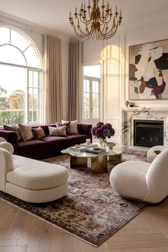 Darren Palmer Heirloom Plum Rug - Image 2