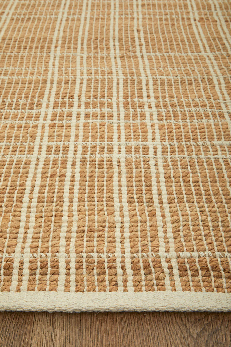 Darren Palmer Plaid Sandstone Runner Rug - Image 3