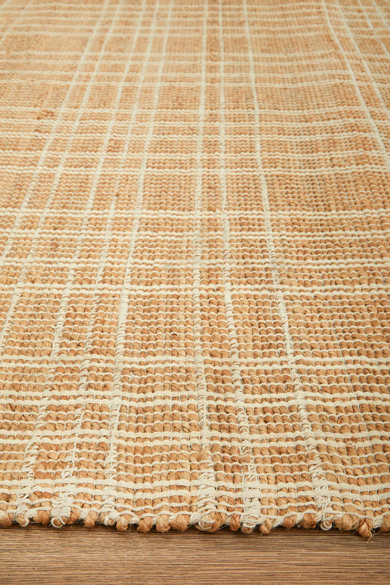 Darren Palmer Plaid Sandstone Runner Rug - Image 5