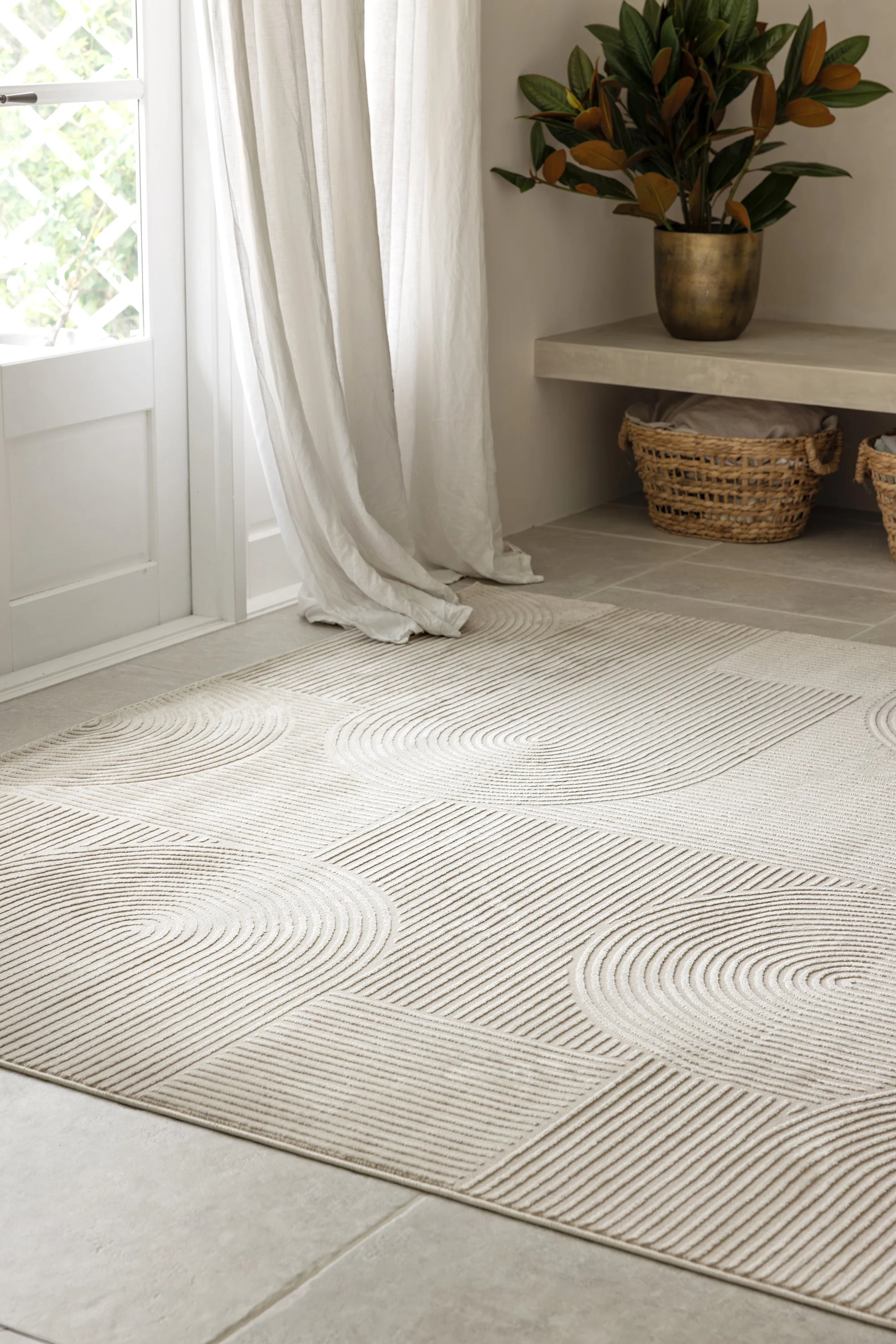Darren Palmer Raking Linen Rug - Image 3