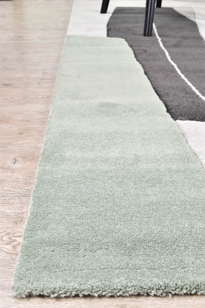 Aria Grey Green Abstract Rug - Image 3