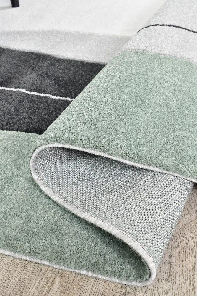 Aria Grey Green Abstract Rug - Image 6