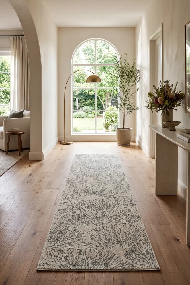 Emma Blomfield Plume Frost Runner Rug