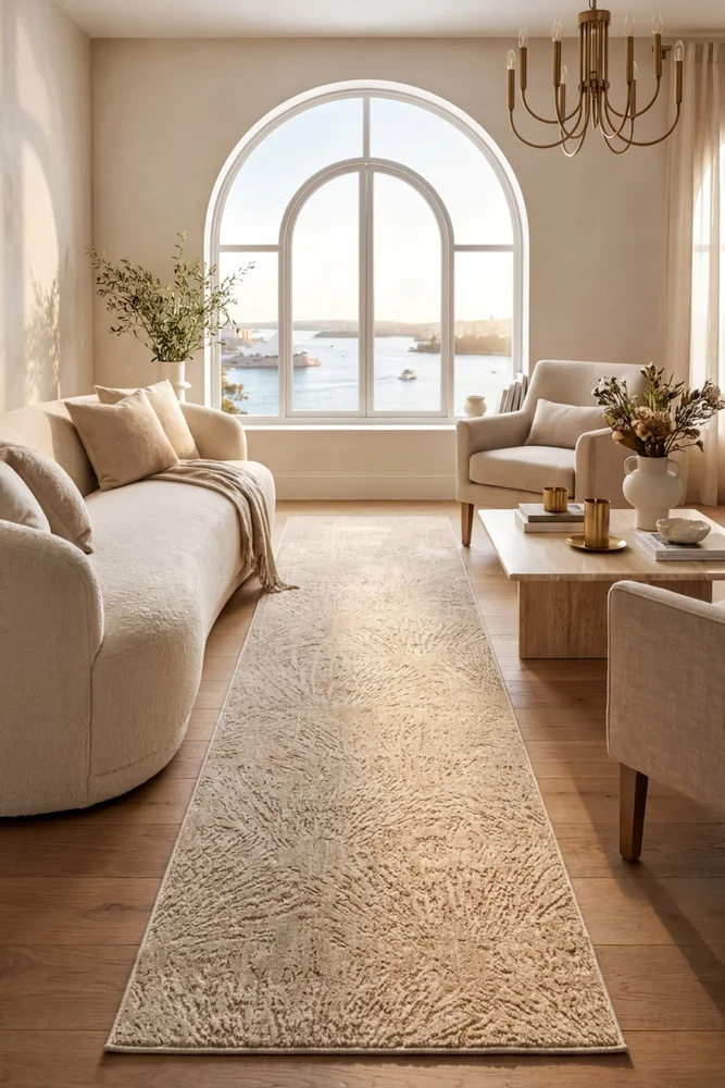 Emma Blomfield Plume Oat Runner Rug