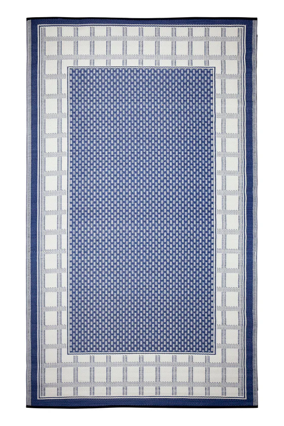 Europa Blue Reversible Outdoor Rug