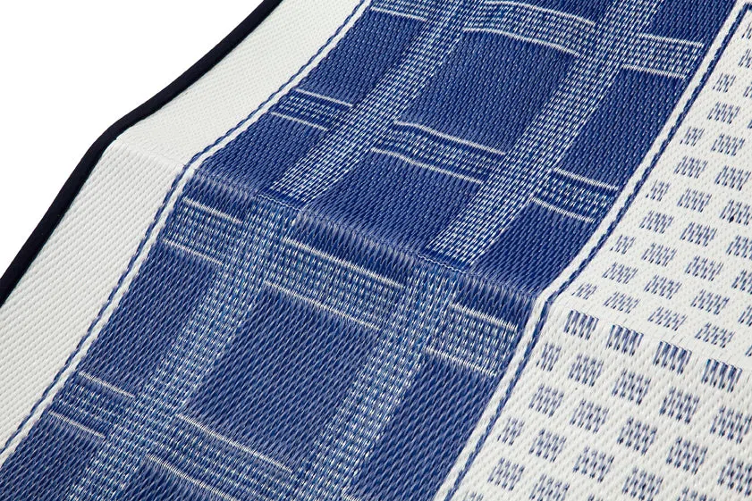 Europa Blue Reversible Outdoor Rug - Image 6