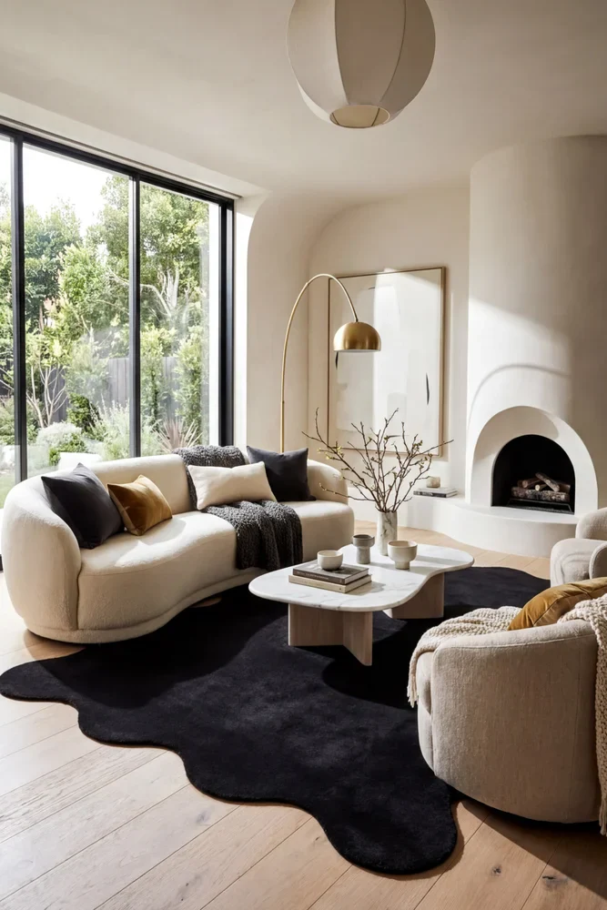 Evelyn Black Rug - Image 2