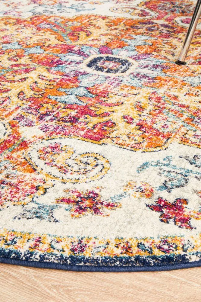 Evoke Carnival White Transitional Round Rug - Image 6
