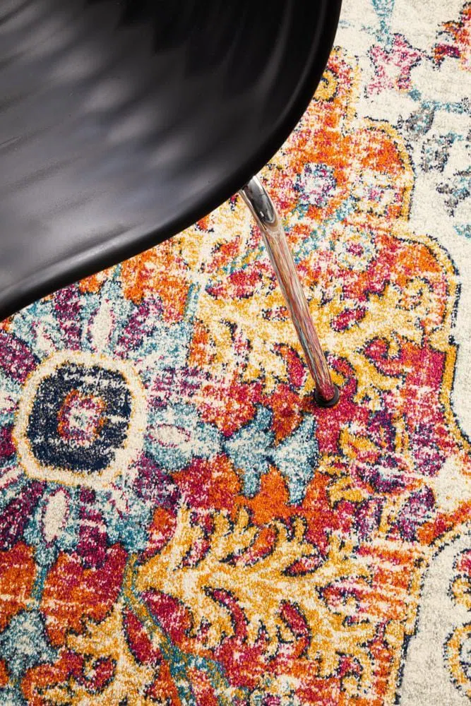 Evoke Carnival White Transitional Round Rug - Image 9
