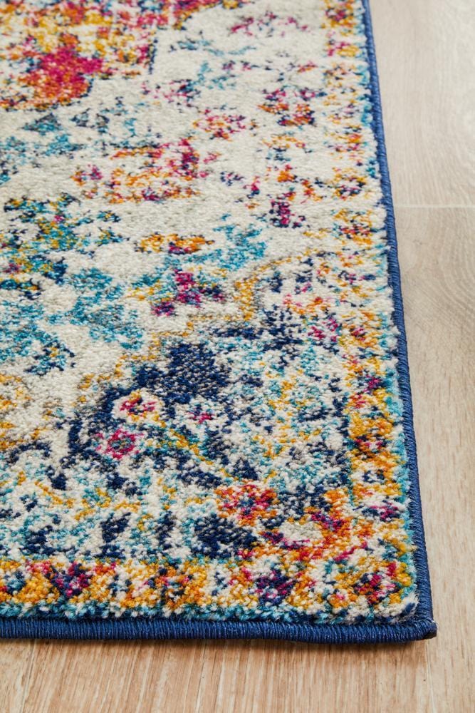 Evoke Carnival White Transitional Runner Rug - Image 7