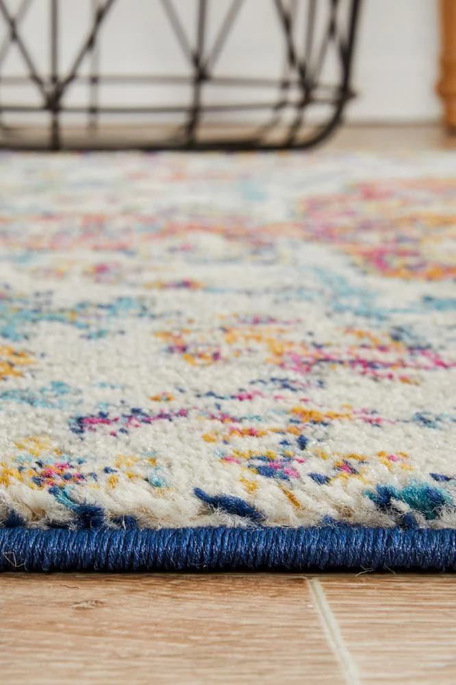 Evoke Carnival White Transitional Runner Rug - Image 8