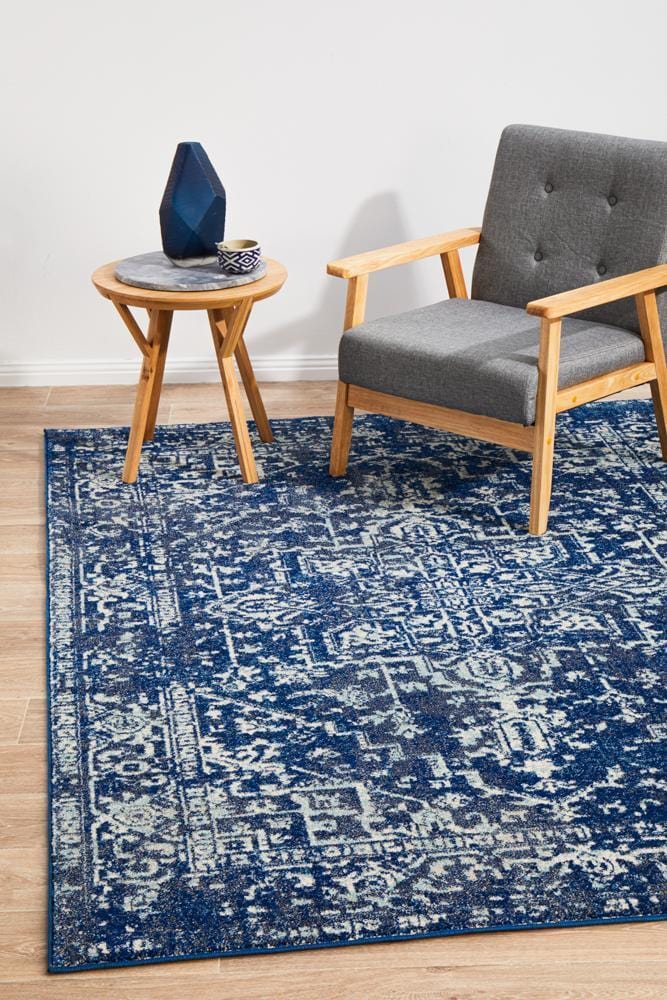 Evoke Contrast Navy Transitional Rug - Image 3