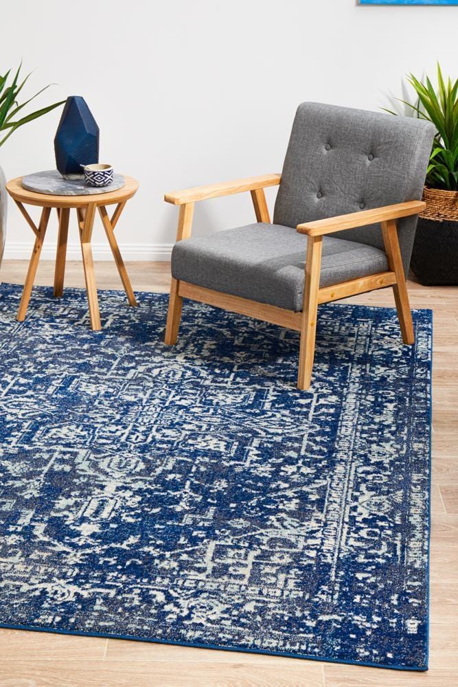 Evoke Contrast Navy Transitional Rug - Image 5