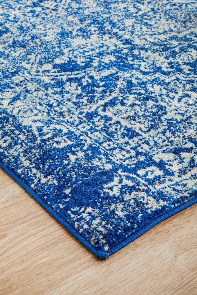 Evoke Contrast Navy Transitional Runner Rug - Image 6
