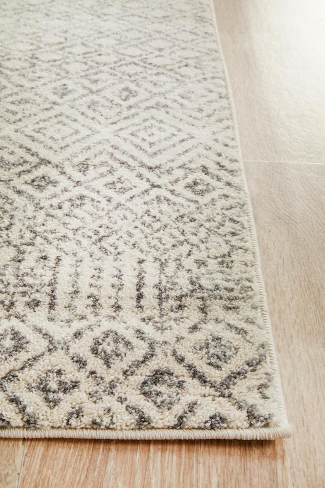 Evoke Diamond Grey Transitional Runner Rug - Image 7