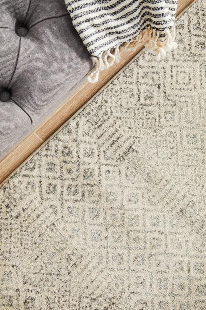 Evoke Diamond Grey Transitional Runner Rug - Image 9