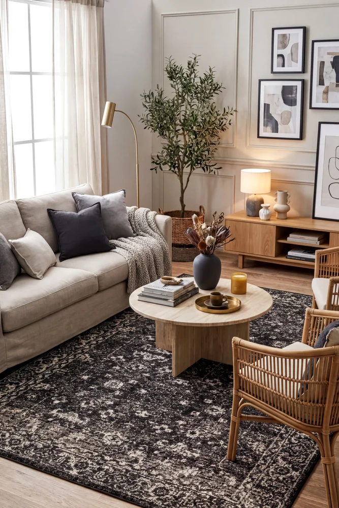 Evoke Estella Charcoal Transitional Rug - Image 2