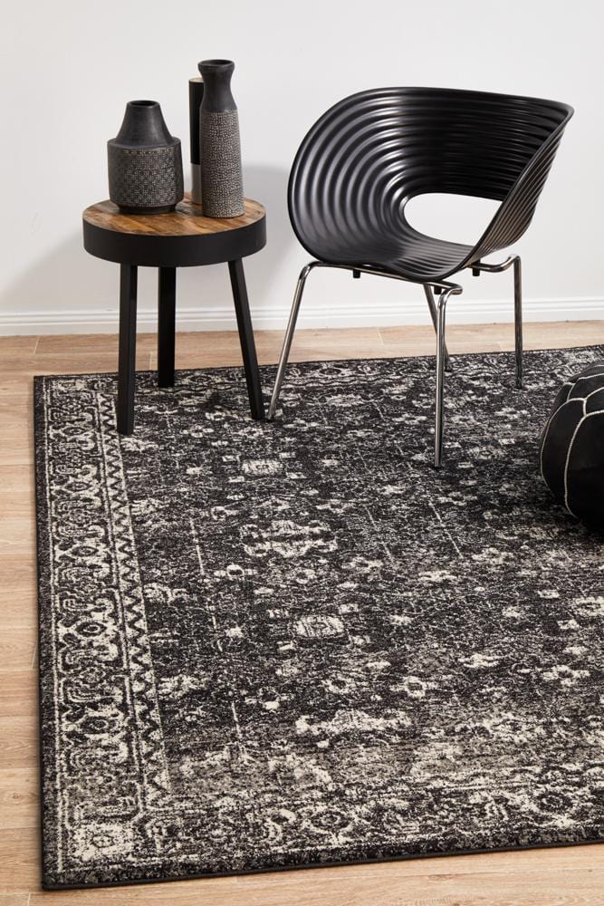 Evoke Estella Charcoal Transitional Rug - Image 3
