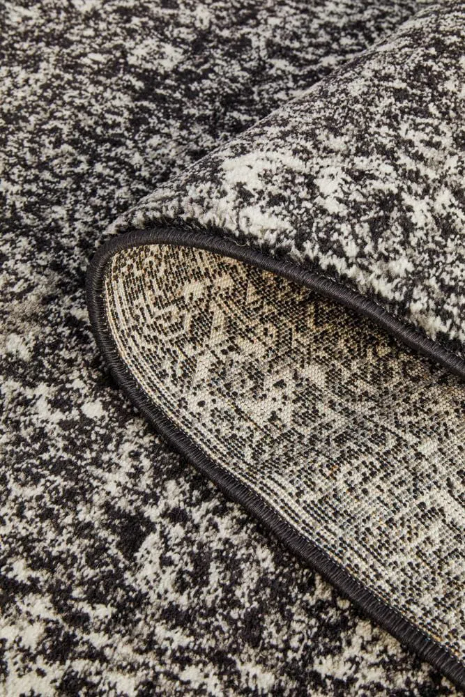 Evoke Estella Charcoal Transitional Runner Rug - Image 10