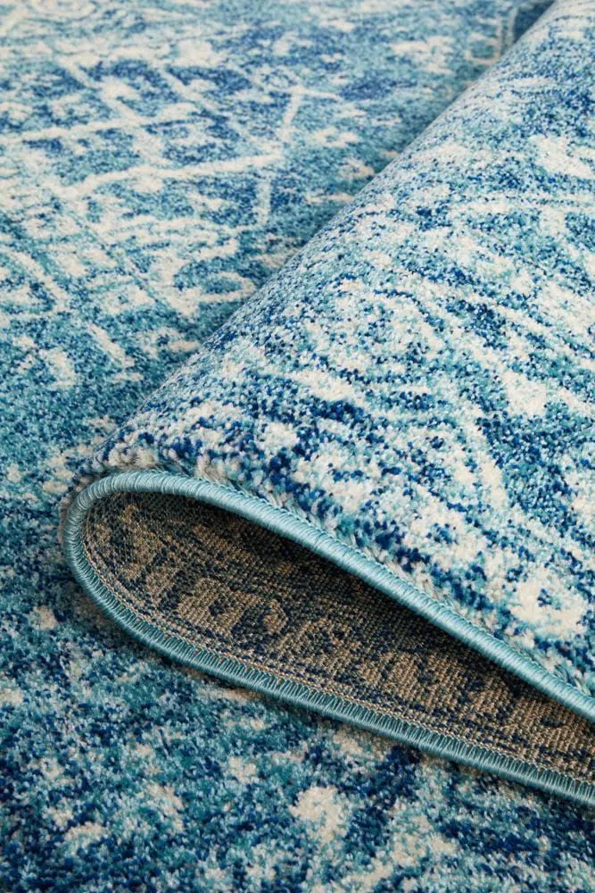 Evoke Muse Blue Transitional Rug - Image 10