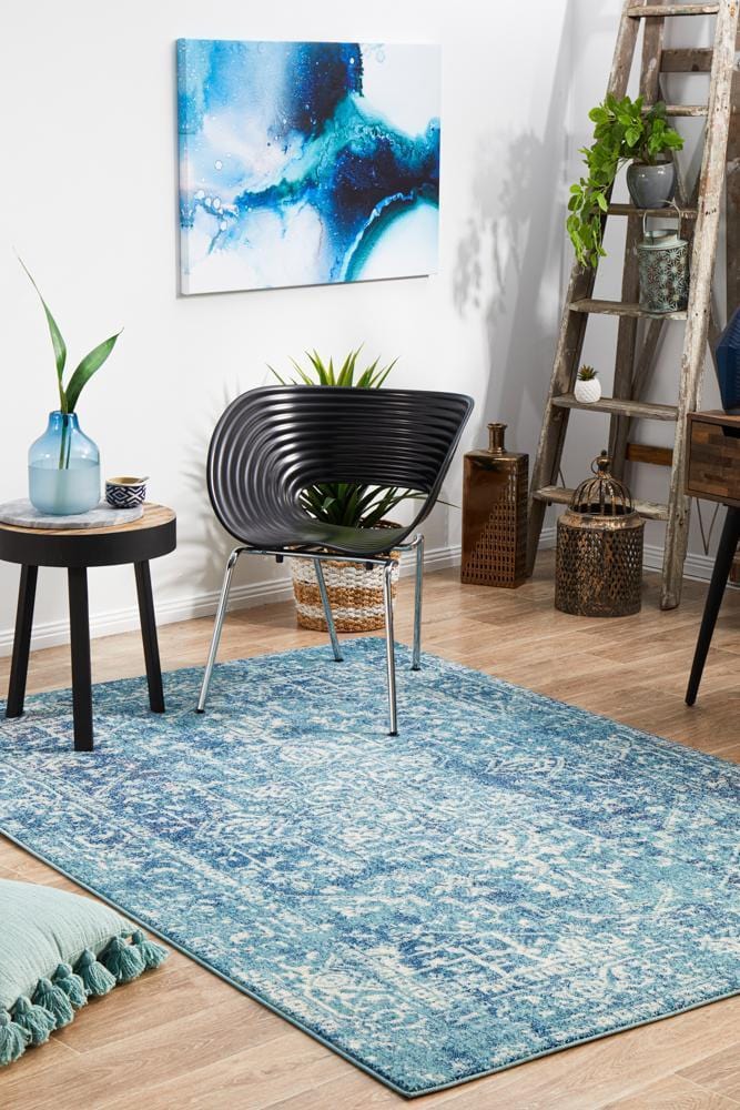 Evoke Muse Blue Transitional Rug - Image 4