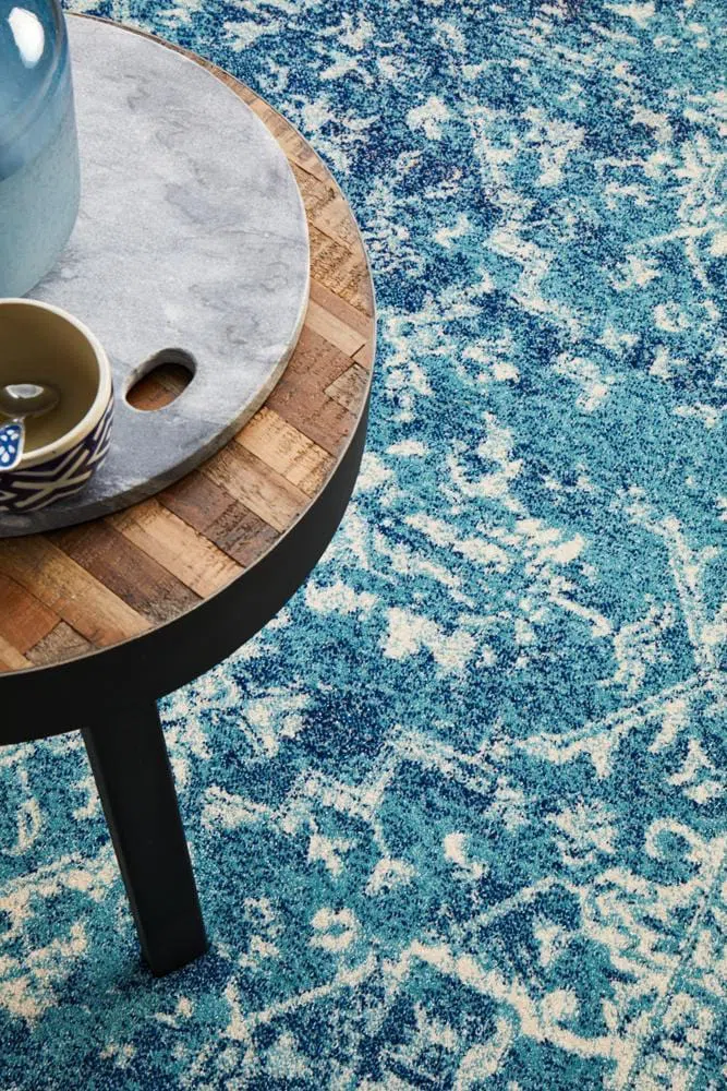 Evoke Muse Blue Transitional Rug - Image 9