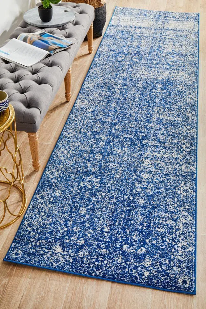 Evoke Oasis Navy Transitional Runner Rug - Image 3