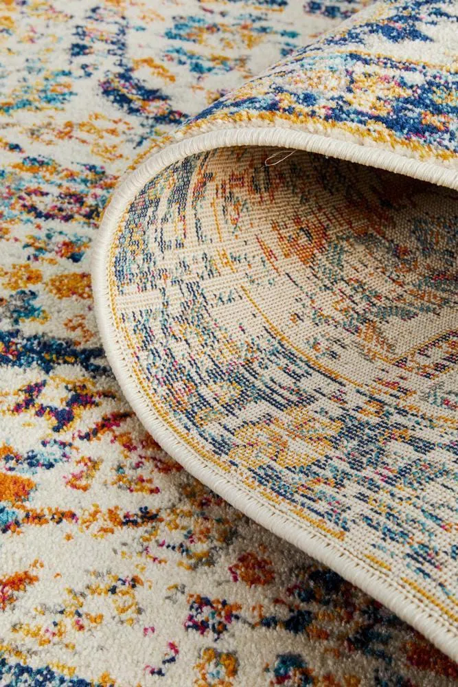Evoke Peacock Ivory Transitional Runner Rug - Image 10