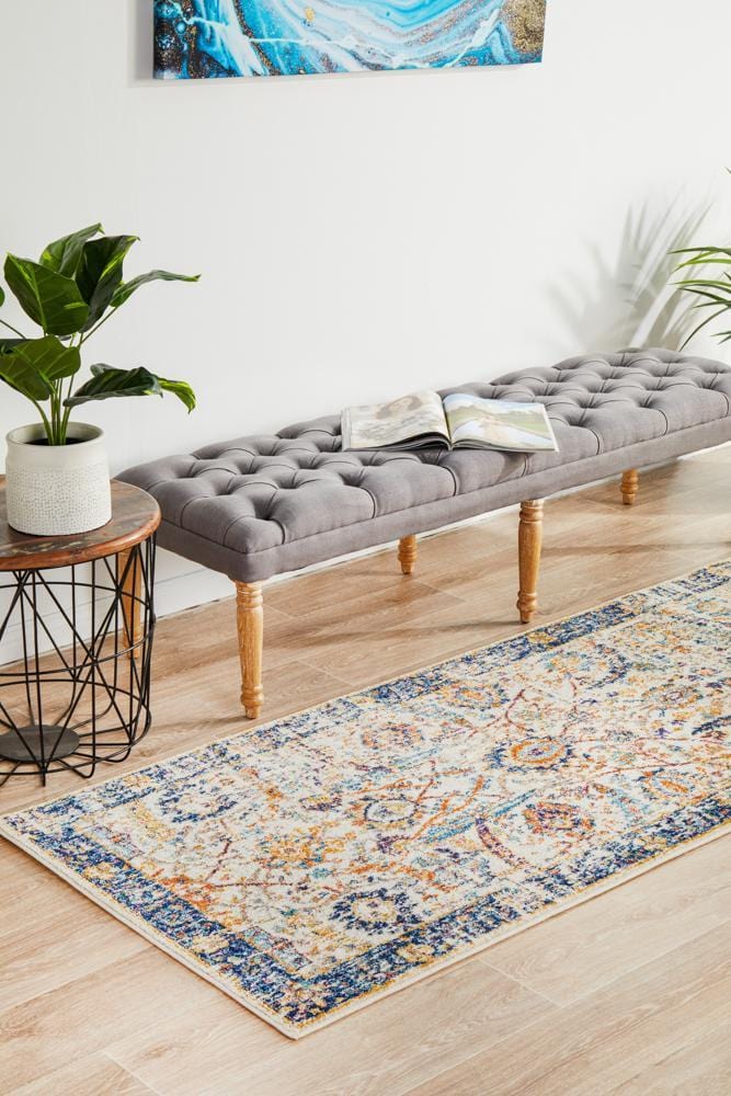Evoke Peacock Ivory Transitional Runner Rug - Image 4