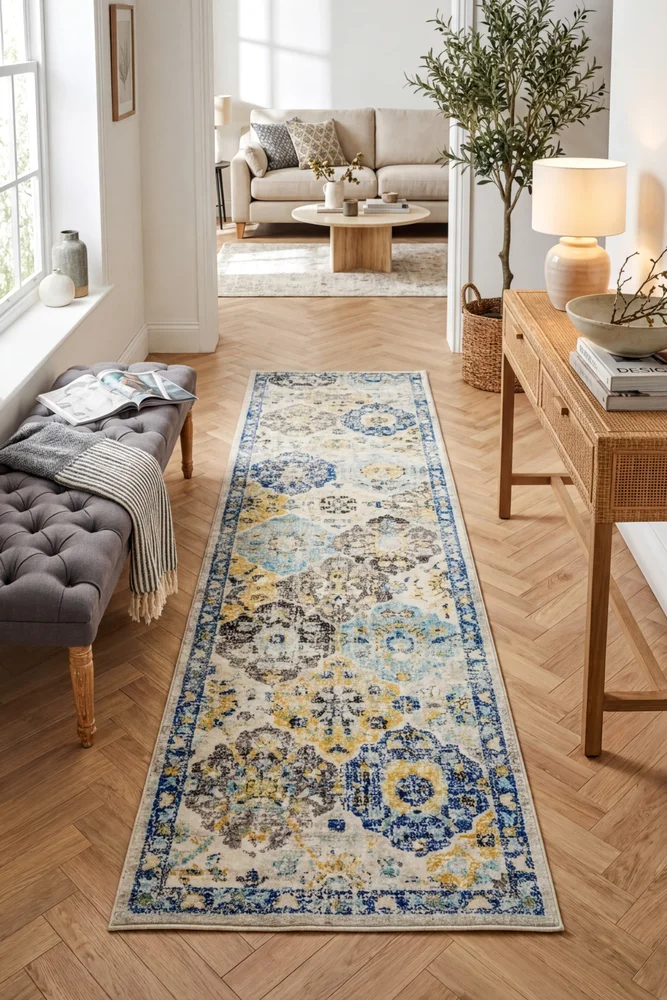Evoke Poppy Multi Transitional Runner Rug