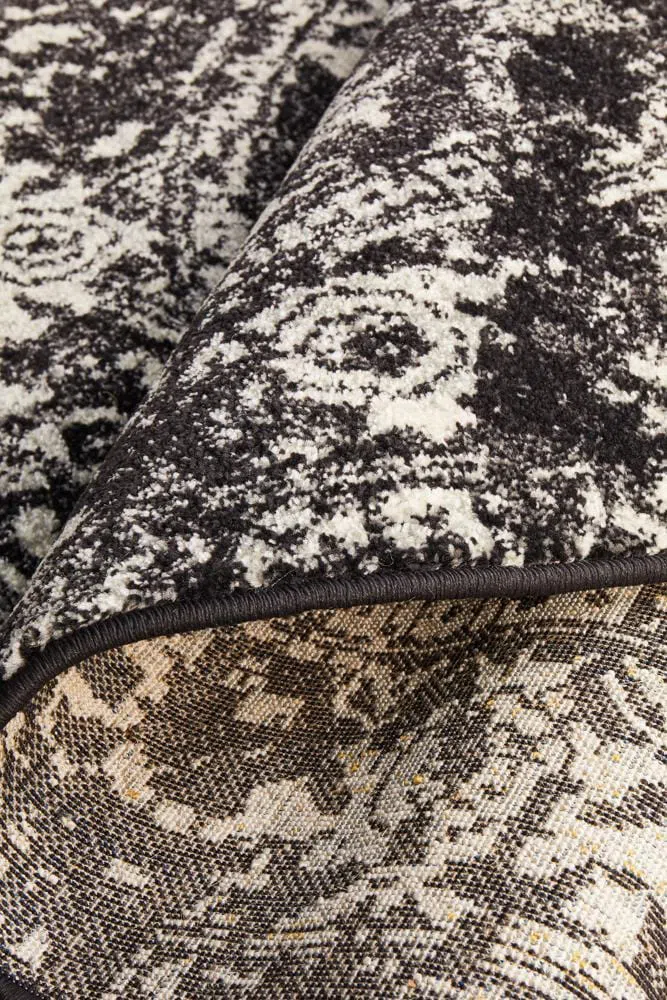 Evoke Scape Charcoal Transitional Round Rug - Image 10