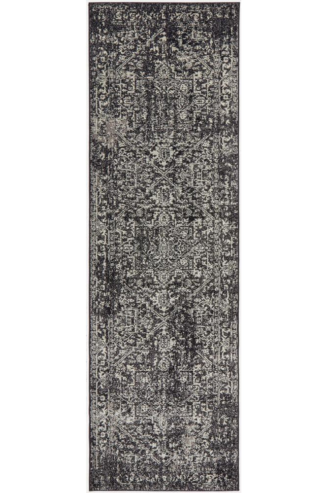Evoke Scape Charcoal Transitional Runner Rug - Image 2