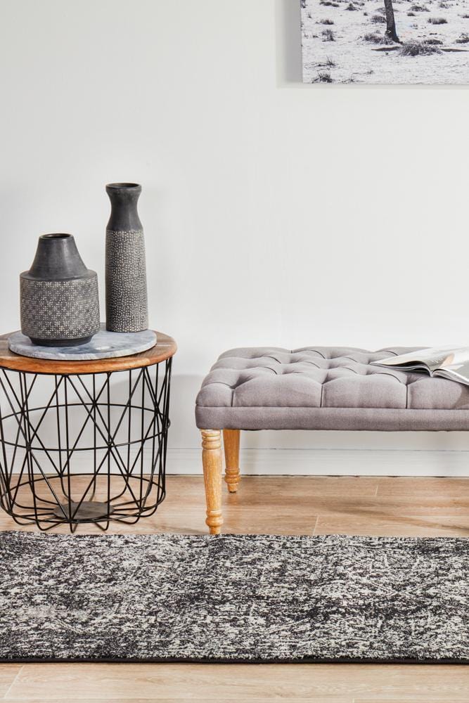 Evoke Scape Charcoal Transitional Runner Rug - Image 5
