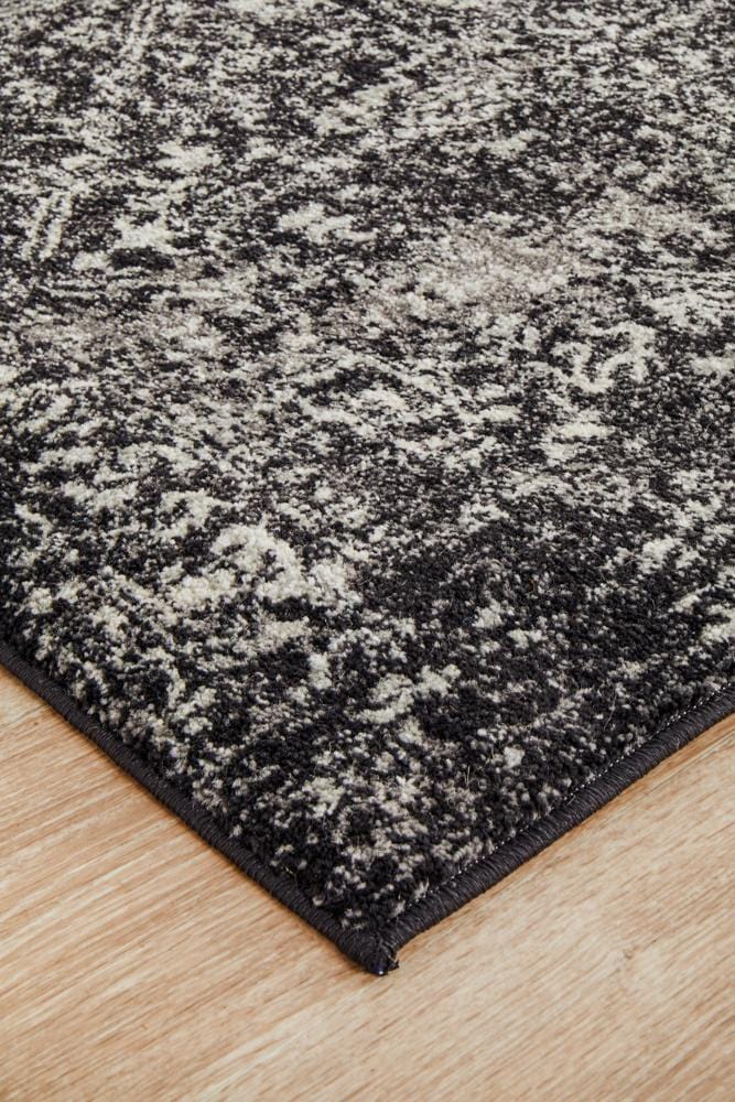 Evoke Scape Charcoal Transitional Runner Rug - Image 6