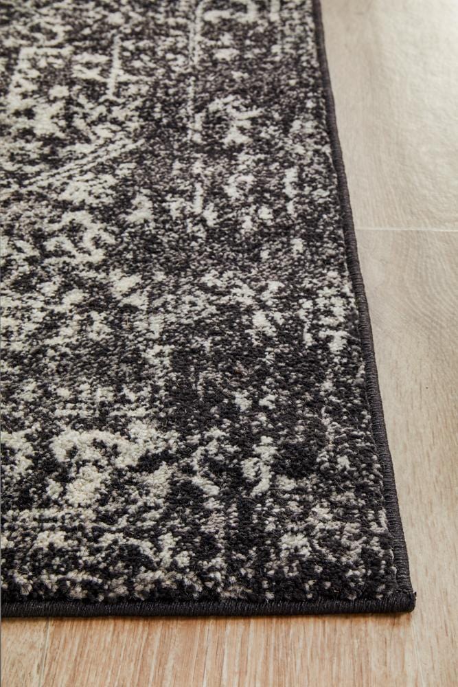 Evoke Scape Charcoal Transitional Runner Rug - Image 7